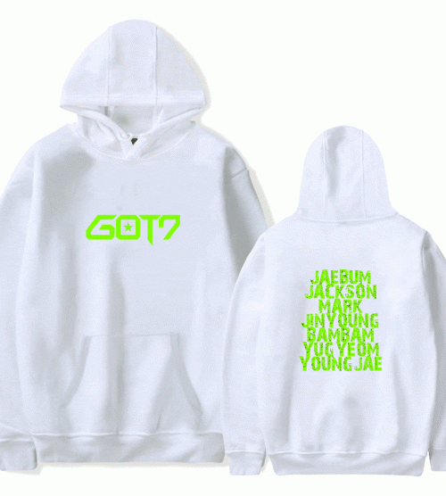 Got7 Hoodie showing some iconic images related to this Kpop group