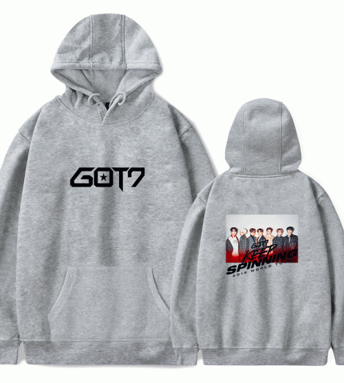Got7 Hoodie showing some iconic images related to this Kpop group
