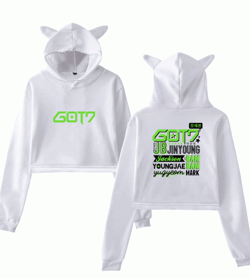 Got7 Hoodie showing some iconic images related to this Kpop group