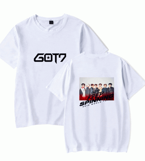 Got7 T-Shirt where fandom imagery is visible