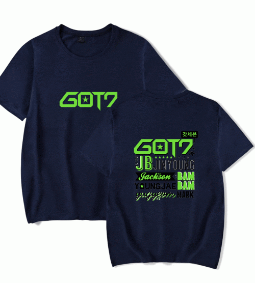 Got7 T-Shirt where fandom imagery is visible