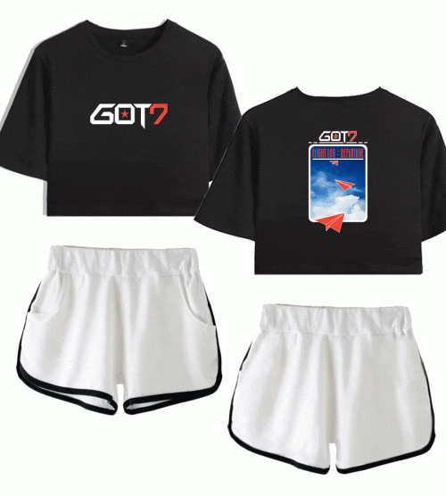 Got7 Tracksuit depicting some of the group's milestones