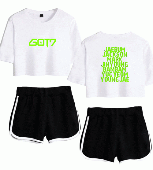 Got7 Tracksuit depicting some of the group's milestones