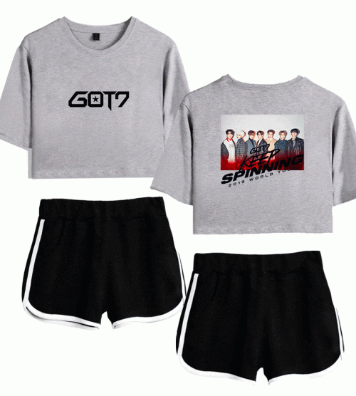 Got7 Tracksuit depicting some of the group's milestones