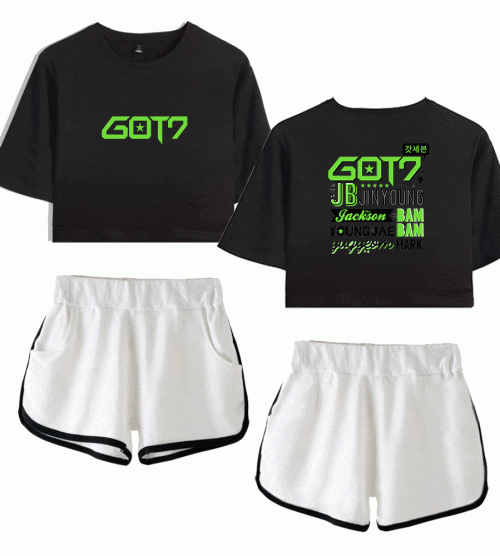 Got7 Tracksuit depicting some of the group's milestones